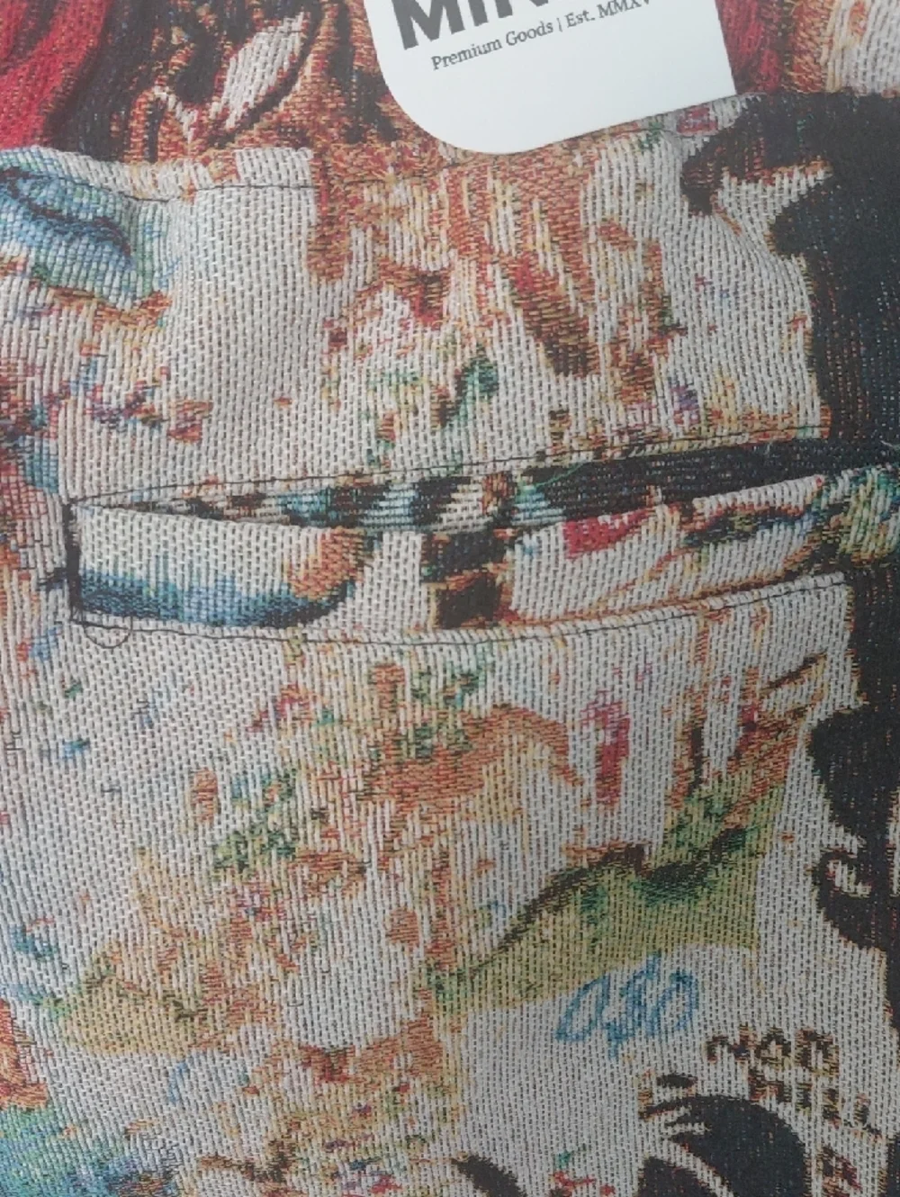 Abstract Print Men's Flat Front Shorts - Multicolor